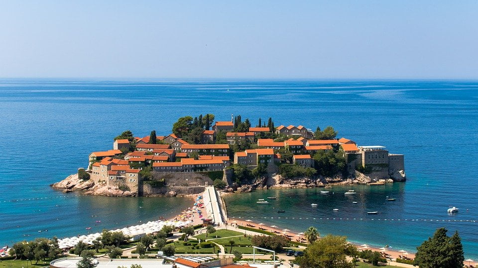 Voyage Monténégro plage de Sveti Stefan