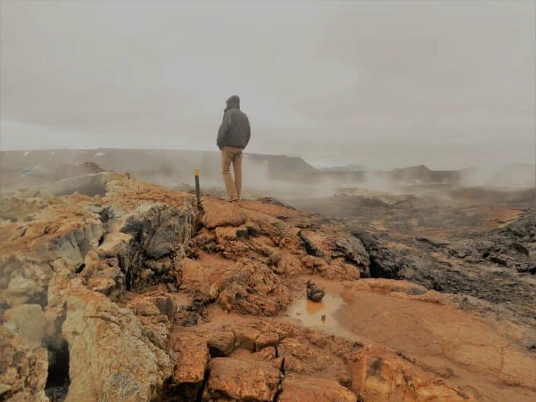 Trekking Islande du Sud au paysage de geyser