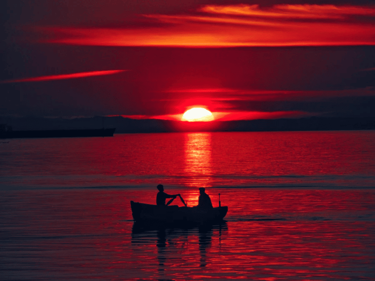 Kayak Turquie Couche de soleil sur la mer de Lycie