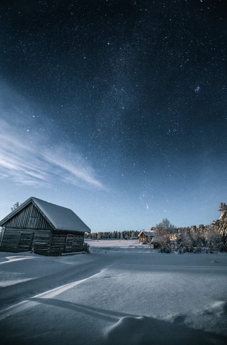 Motoneige Finlande : Rando au vue de Ciel étoile