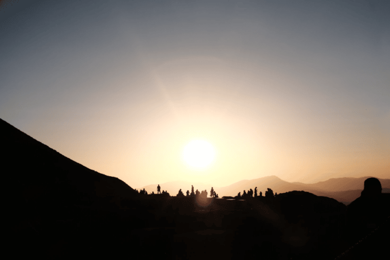 Trek Turquie - couché de soleil dans les montagnes turques