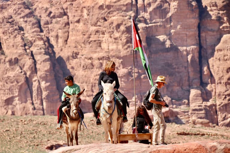 Randonnée Jordanie canyon à dos d'âne