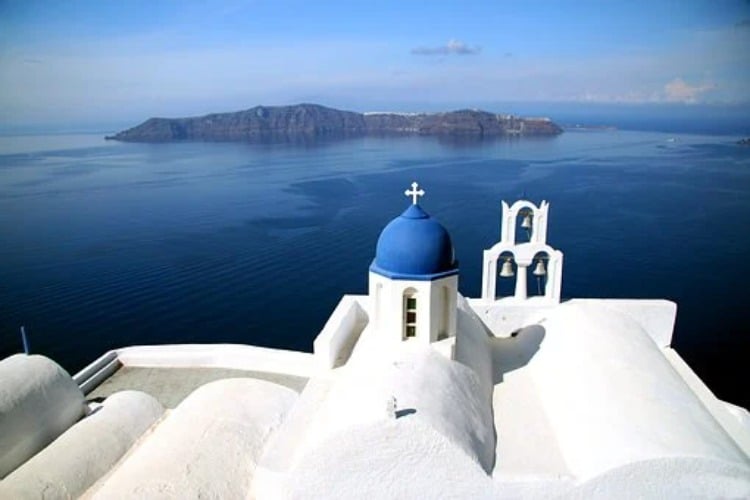 Voyage Crète visite église Santorin Akaoka