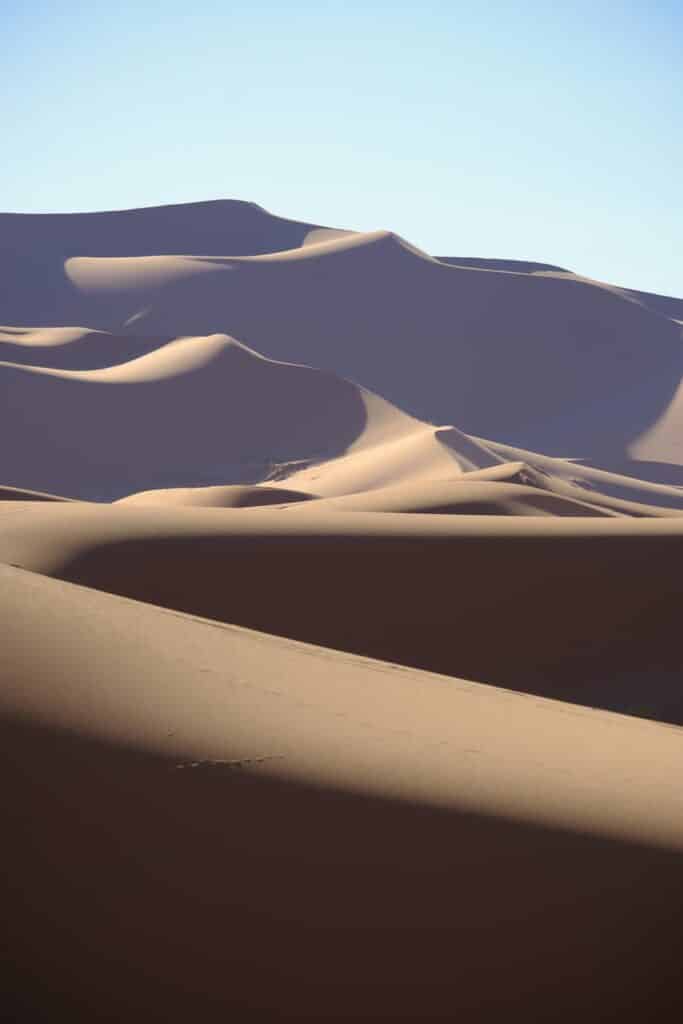 Voyage en Mauritanie au banc d'Arguin : dunes du désert d'Azoueiga Akaoka