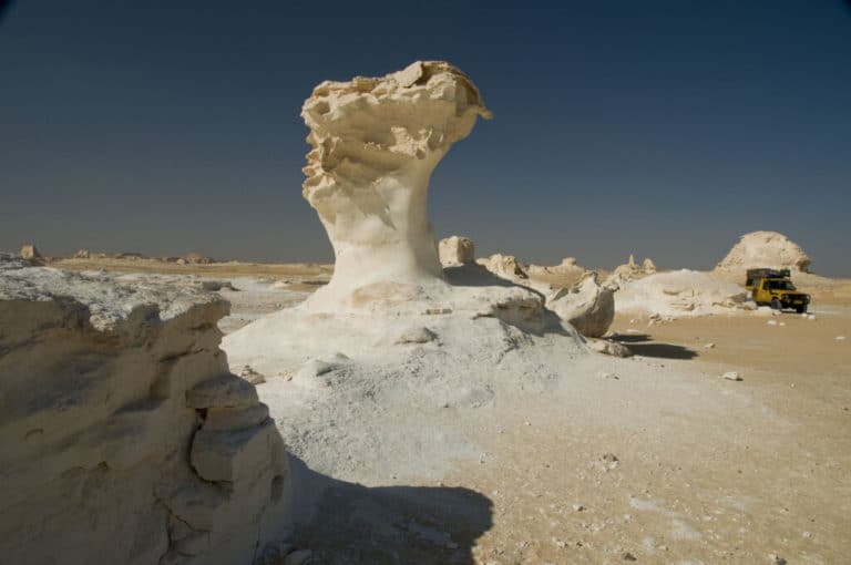 Trek Egypte dans le désert blanc Libyan en 4x4 Akaoka