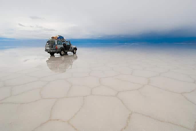 Aventure en Bolivie en 4x4 dans le désert de sel Salar d'Uyuni Akaoka